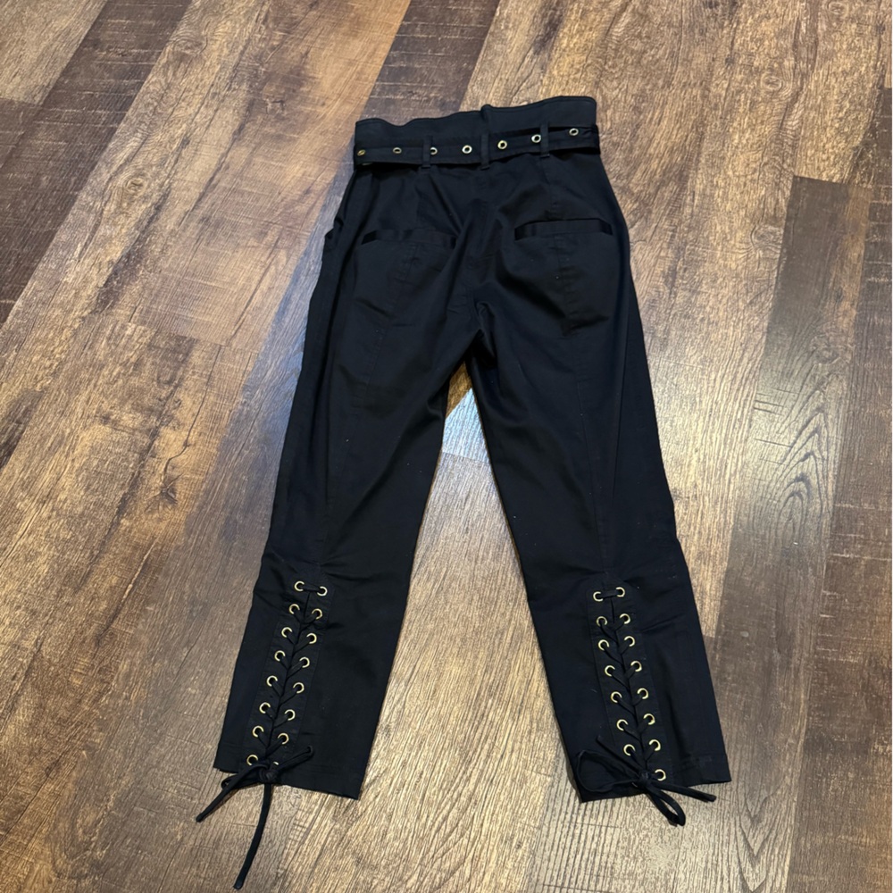 Marissa Webb Gia Twill Pant in Black 6 - Picture 6 of 12